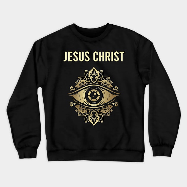 Jesus Christ Watching Crewneck Sweatshirt by blakelan128